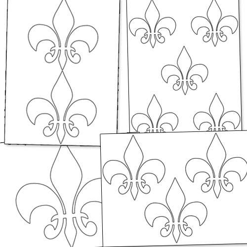 printable fleur de lis symbol