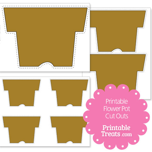 printable flower pot cut outs