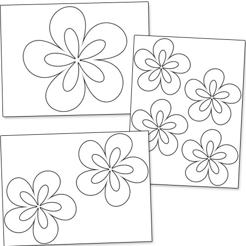 printable flower stencils