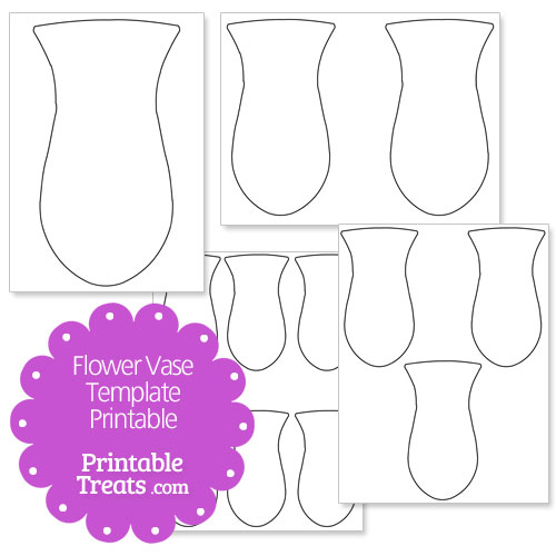 Printable Flower Vase Template Printable Treats Com