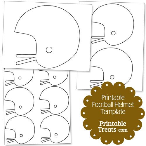 printable football helmet template