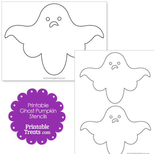 printable ghost pumpkin stencils