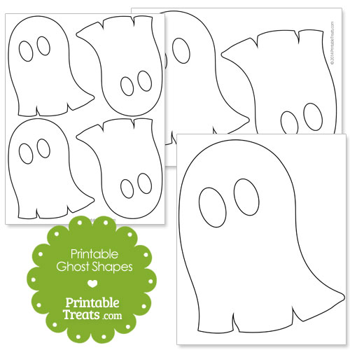 printable ghost shapes