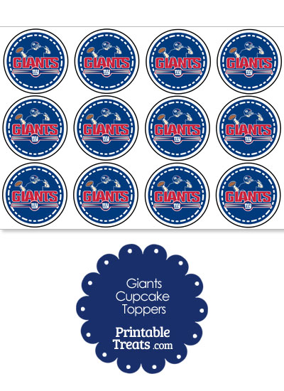 Printable Giants Logo Cupcake Toppers from PrintableTreats.com