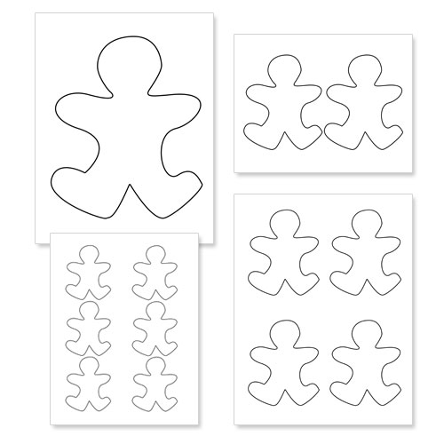 printable gingerbread man outline