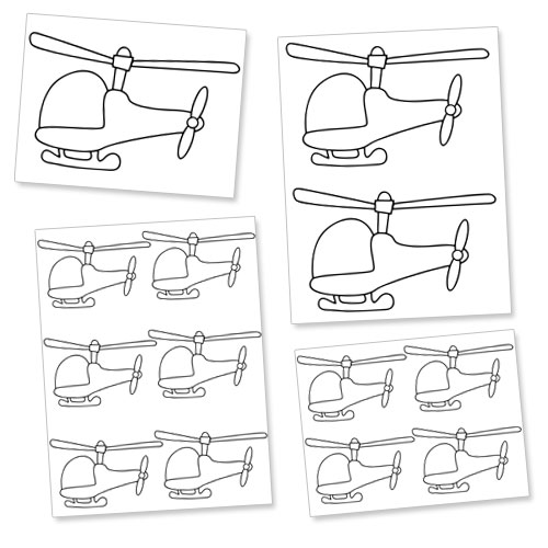 Download Printable Helicopter Template — Printable Treats.com