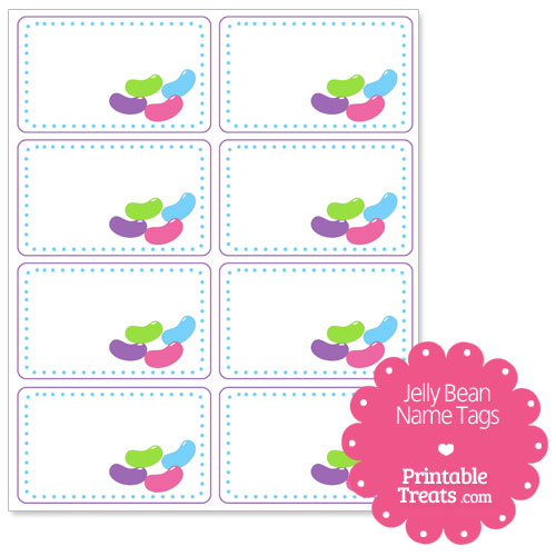 printable jelly bean name tags