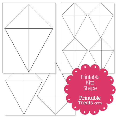 printable kite shape template