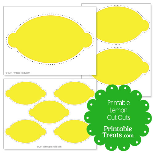 printable lemon cut outs