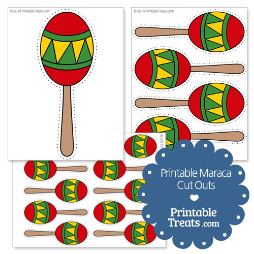 printable maraca cut outs