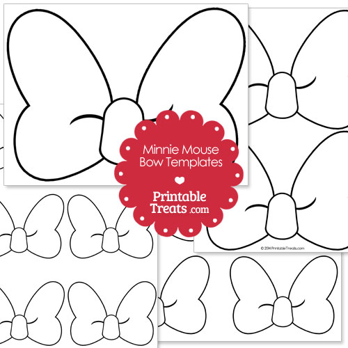 printable Minnie Mouse bow template