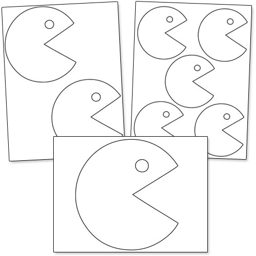 printable pacman patterns