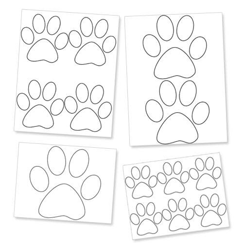 printable paw template