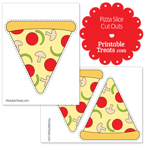 Printable Pizza Slice Cut Outs — Printable