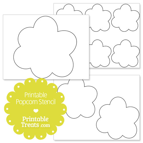 printable popcorn stencil