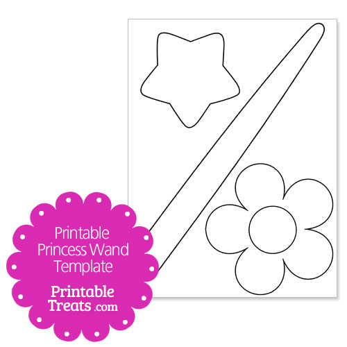 printable princess wand template