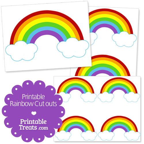 Printable Rainbow Cutouts Printable Treats