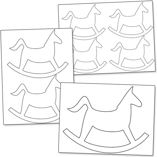 printable rocking horse template