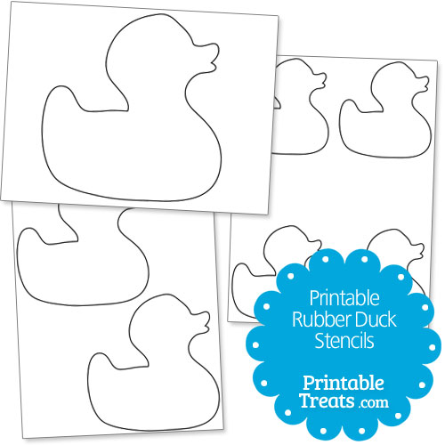 Printable Rubber Duck Stencils — Printable Treats.com