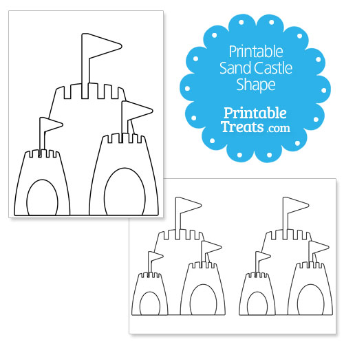 Sandcastle Template Printable Printable Templates