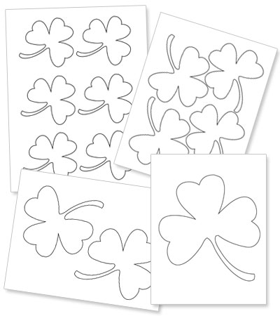 printable shamrock template