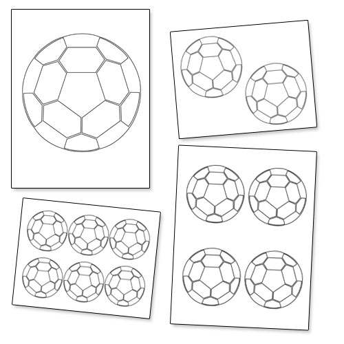 Download Printable Soccer Ball Template — Printable Treats.com