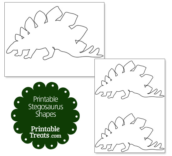 printable stegosaurus