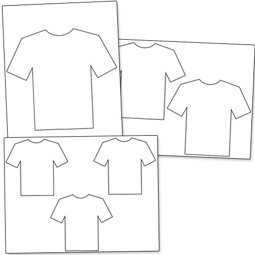 printable t shirt outline