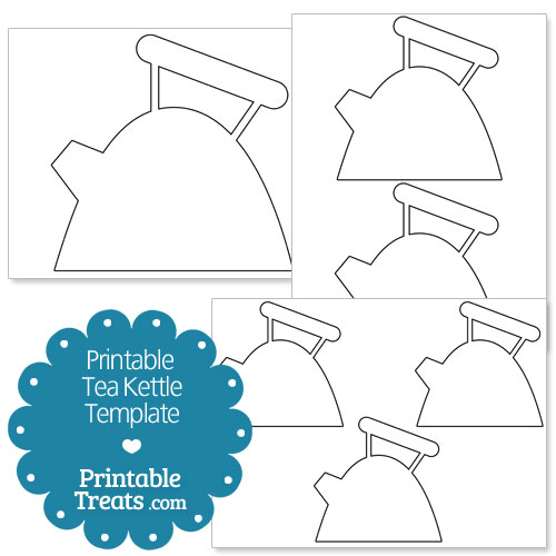 printable tea kettle template