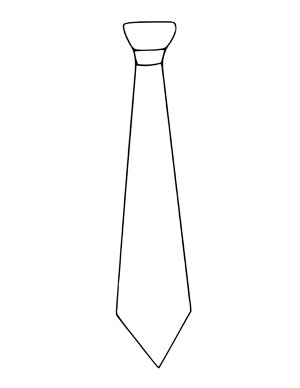 printable tie cut out