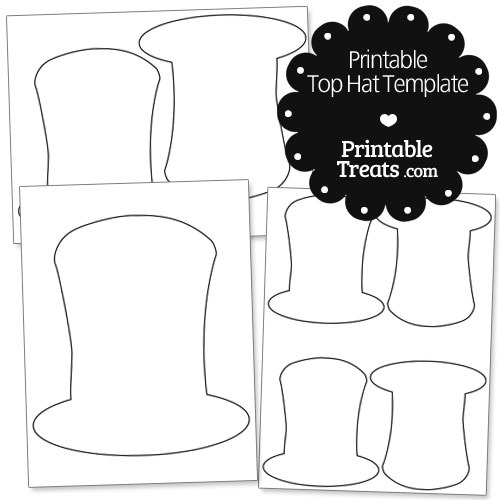 printable top hat template