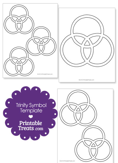 Printable Trinity Symbol Rings from PrintableTreats.com