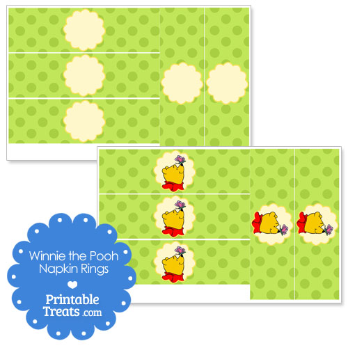 printable Winnie the Pooh napkin rings