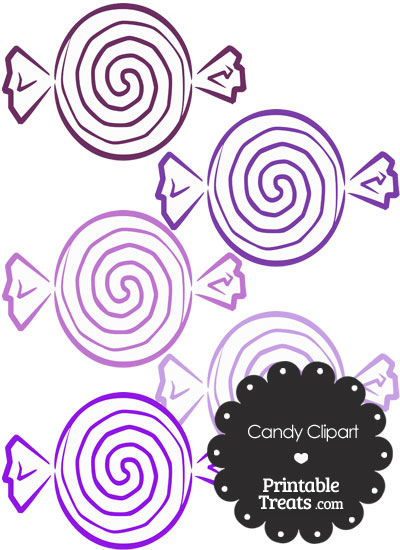 Purple Candy Clipart from PrintableTreats.com