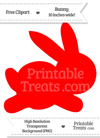 Red Bunny Clipart — Printable Treats.com