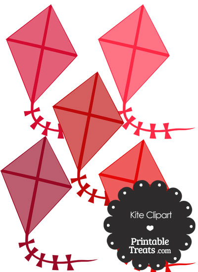 Red Kite Clipart from PrintableTreats.com