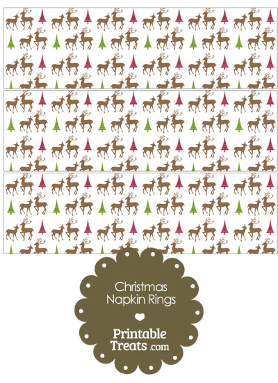 Reindeer Napkin Rings from PrintableTreats.com