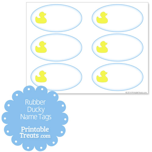 rubber ducky name tags