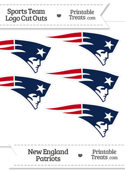 Small New England Patriots Logo Cut Outs from PrintableTreats.com