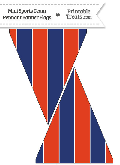 St Louis Cardinals Colors Mini Pennant Banner Flags from PrintableTreats.com