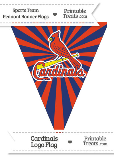 St Louis Cardinals Pennant Banner Flag from PrintableTreats.com