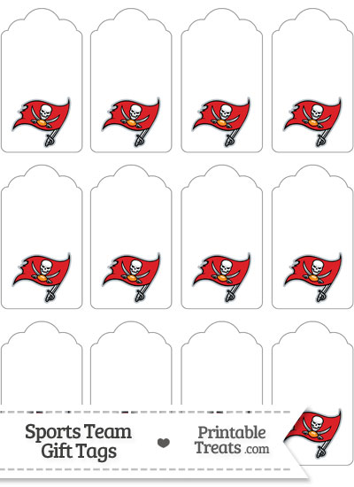Tampa Bay Buccaneers Gift Tags from PrintableTreats.com