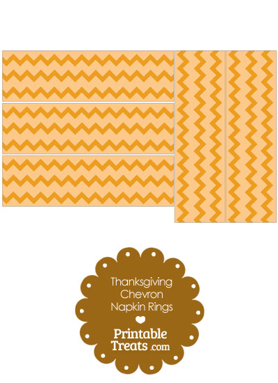 Thanksgiving Chevron Napkin Rings from PrintableTreats.com