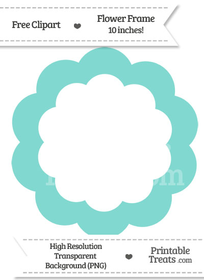 Tiffany Blue Flower Frame Clipart Printable Treats Tiffany Blue Flower Frame Clipart From Printabletreats