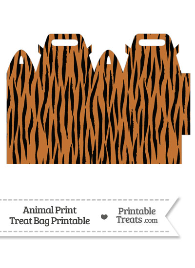 Tiger Print Treat Bag from PrintableTreats.com