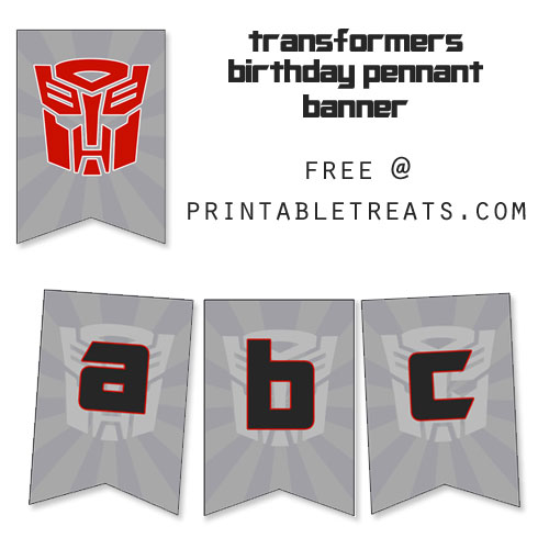 transformers birthday banner