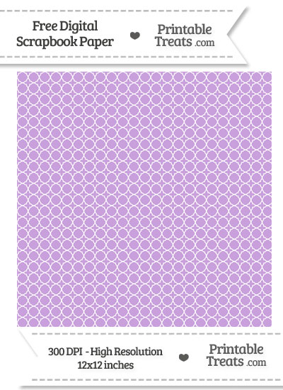 Wisteria Mini Quatrefoil Digital Paper from PrintableTreats.com