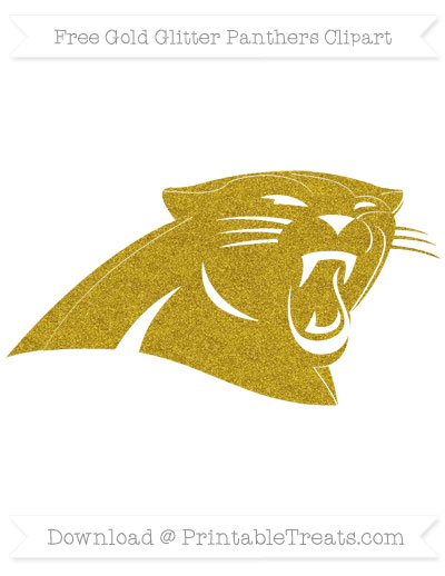 Free Panthers Gold Glitter Clipart